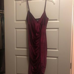 Velvet wine dress